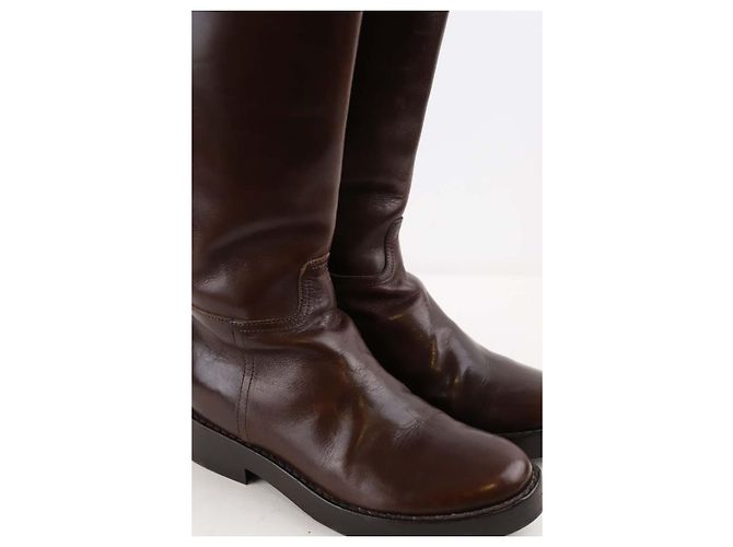 Ann Demeulemeester Botas de cuero - vista 3