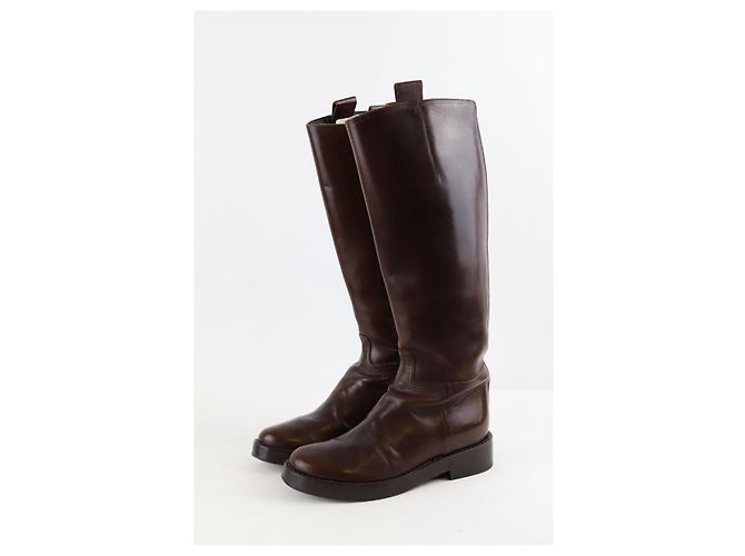 Ann Demeulemeester Botas de cuero - vista 4