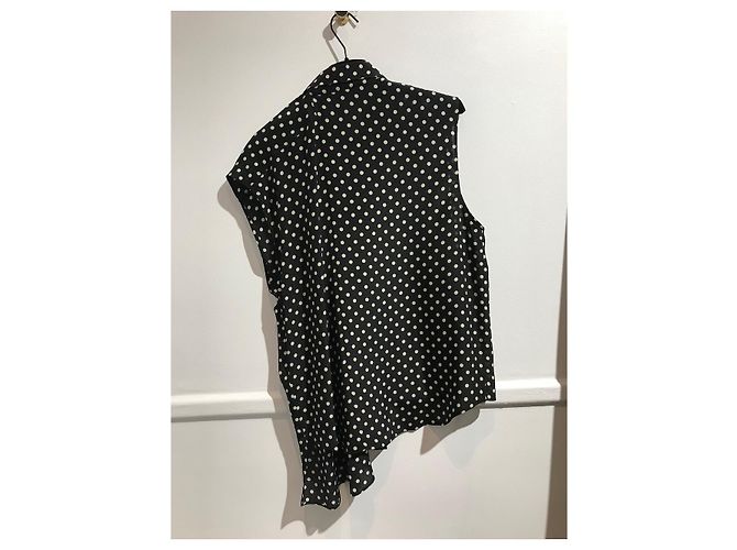 BALENCIAGA Tops T.Internacional L Seda Negro - vista 3