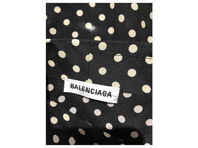 BALENCIAGA Tops T.Internacional L Seda Negro - vista 4