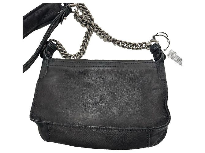 Borsa Messenger Chanel in pelle nubuck nera Nero - vista 3
