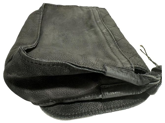 Borsa Messenger Chanel in pelle nubuck nera Nero - vista 4
