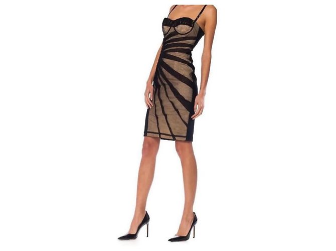 Vestido de seda negro Dolce & Gabbana - vista 2
