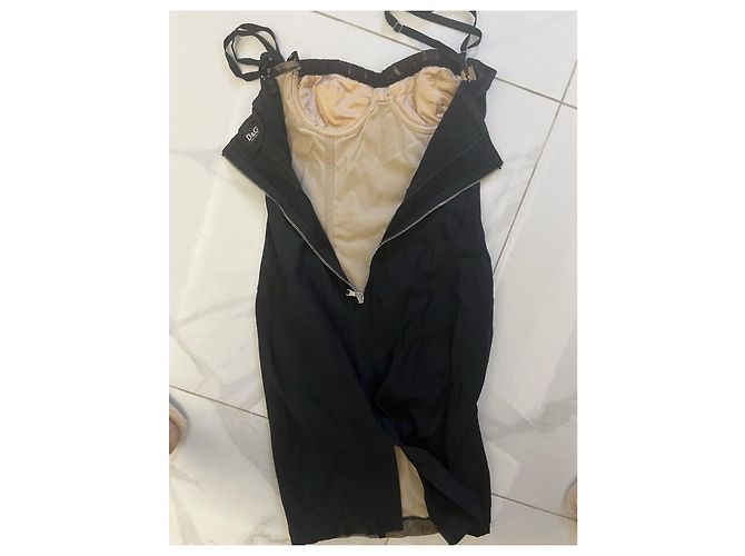 Vestido de seda negro Dolce & Gabbana - vista 3