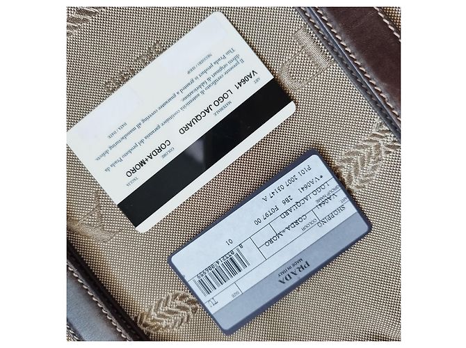 Tote Borsone da viaggio in tela Prada Beige - vista 4