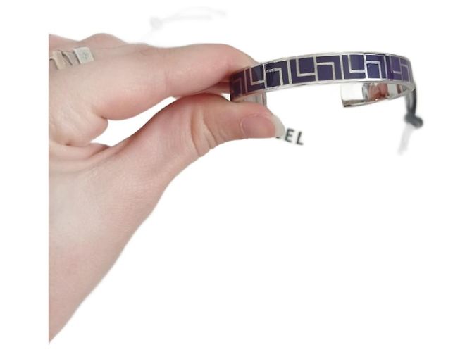 Bracciale Lancel - acciaio argentato e blu navy Argento - vista 2