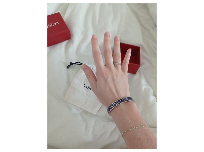 Bracciale Lancel - acciaio argentato e blu navy Argento - vista 6