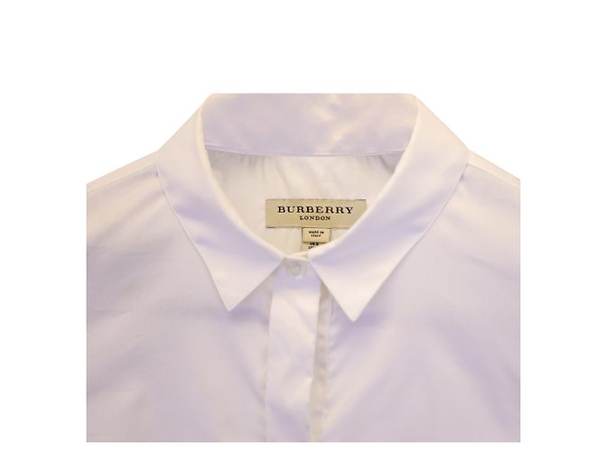 Camisa Burberry Peplum en algodón blanco - vista 2