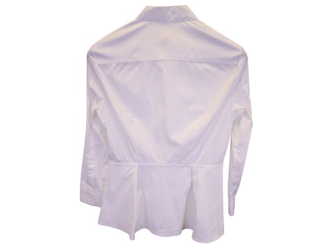 Camisa Burberry Peplum en algodón blanco - vista 3