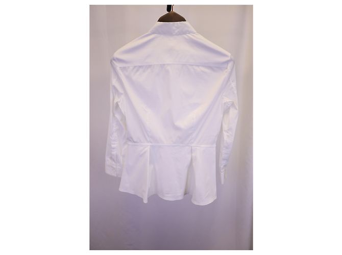 Camisa Burberry Peplum en algodón blanco - vista 6