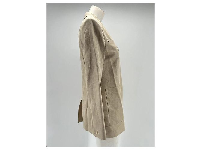 Sézane Jacken T.FR 42 Viskose Beige - Ansicht 3