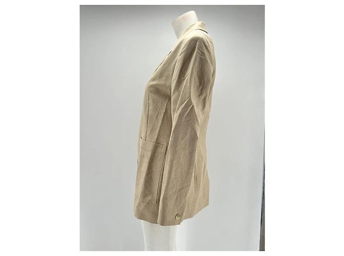 Sézane Jacken T.FR 42 Viskose Beige - Ansicht 4