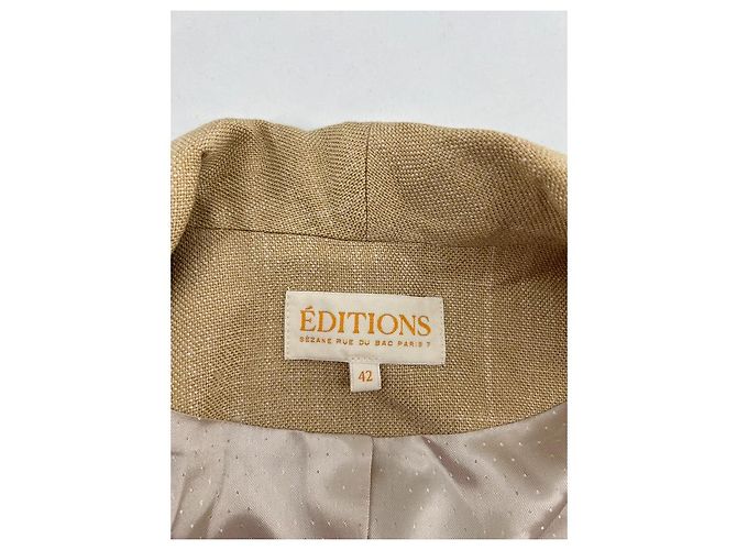 Sézane Jacken T.FR 42 Viskose Beige - Ansicht 6