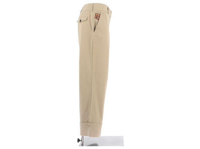 Pantalones Prada T.International S Algodón Beige - vista 4