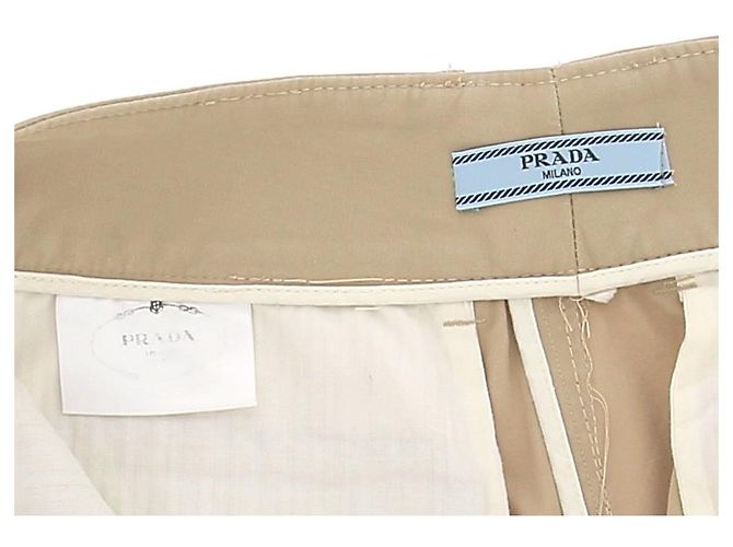 Pantalones Prada T.International S Algodón Beige - vista 6
