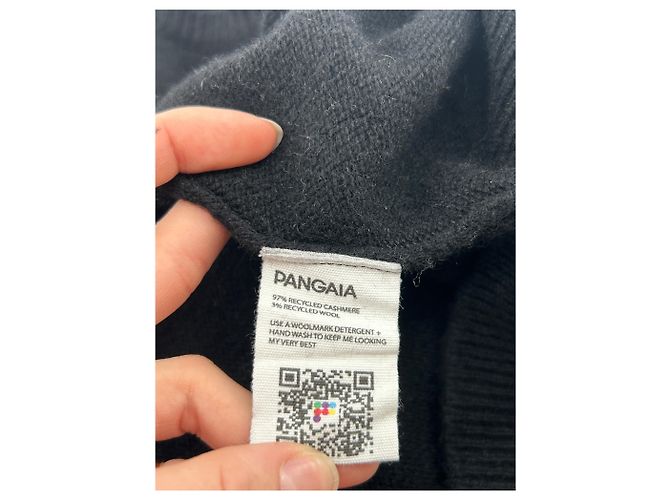 Autre Marque Die Strickware Pangaia T.International S Kaschmir Schwarz - Ansicht 6