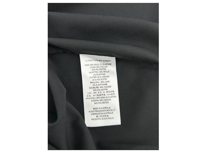 Autre Marque Christopher Esber Kleider T.US 6 aus Wolle Schwarz - Ansicht 6