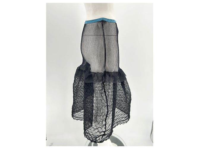 Autre Marque Nicht signiert / Unsignierte Röcke T.FR Einheitsgröße Polyester Schwarz - Ansicht 4