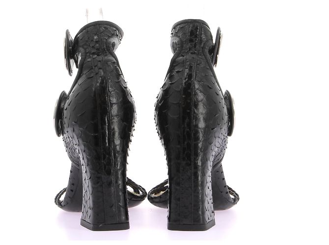 Sandali Louis Vuitton T.EU 36 Pelli esotiche Nero - vista 5