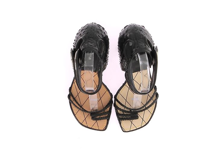 Sandali Louis Vuitton T.EU 36 Pelli esotiche Nero - vista 6