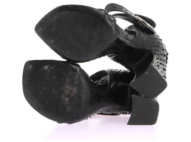 Sandali Louis Vuitton T.EU 36 Pelli esotiche Nero - vista 7