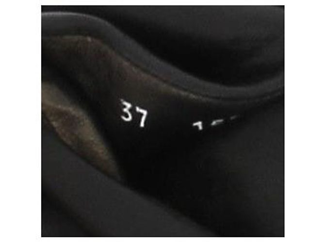 Autre Marque Mulas y zuecos no firmados T.EU 37 de cuero Negro - vista 8
