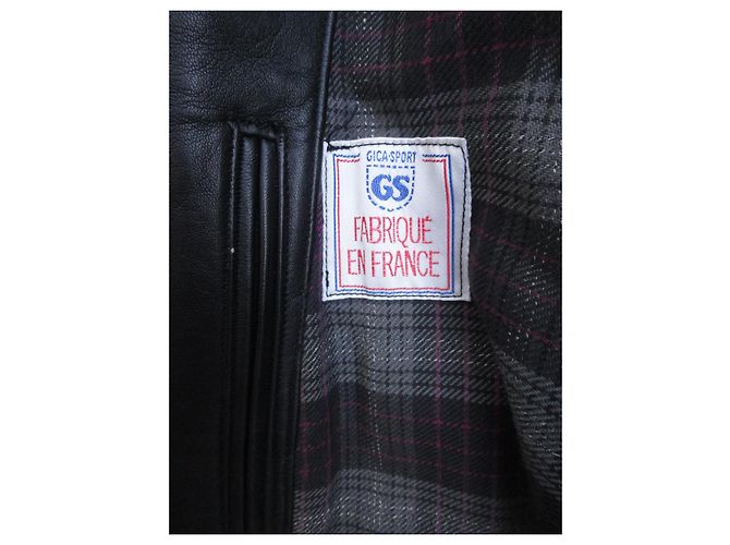 Autre Marque Gica Sport Lederjacke schwarz - Ansicht 3