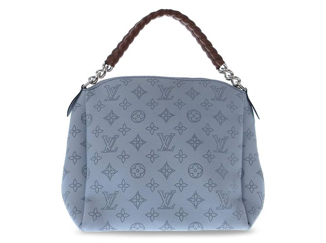 Louis Vuitton Monogramma Blu Mahina Babylone Catena BB Blu chiaro - vista 3