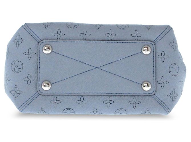 Louis Vuitton Monogramma Blu Mahina Babylone Catena BB Blu chiaro - vista 4