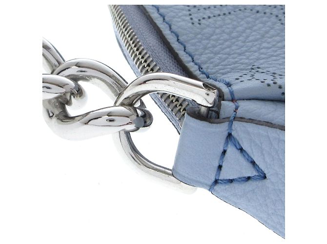 Louis Vuitton Monogramma Blu Mahina Babylone Catena BB Blu chiaro - vista 8