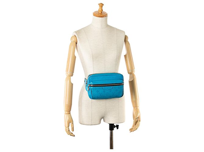 Bumbag Marsupio da esterno Taigarama con monogramma blu Louis Vuitton - vista 9