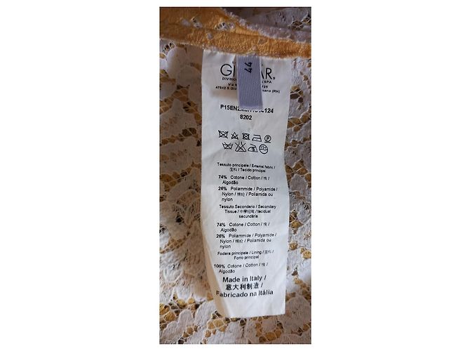 Vestido recto No 21 de algodón amarillo - vista 4