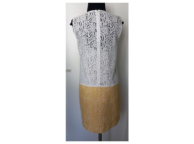 Vestido recto No 21 de algodón amarillo - vista 7