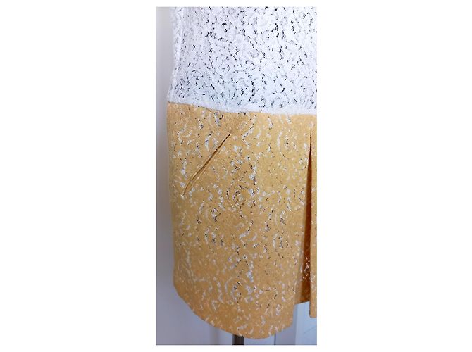 Vestido recto No 21 de algodón amarillo - vista 9