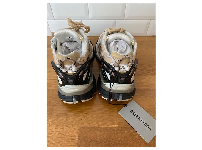 Balenciaga Runner Sneaker weiß beige Leder Textil - Ansicht 5