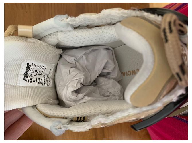 Balenciaga Runner Sneaker weiß beige Leder Textil - Ansicht 6