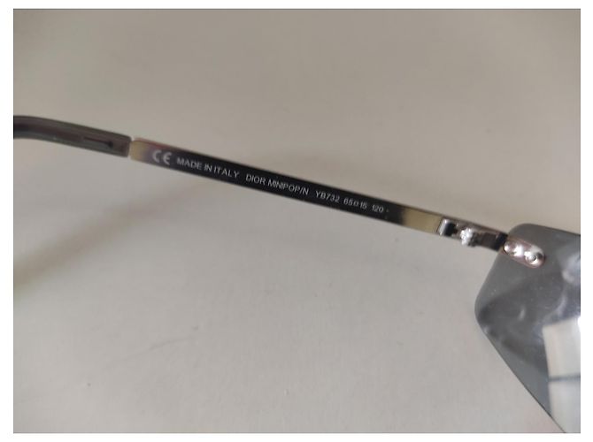 Gafas de sol Dior Plateadas de Acero Plata - vista 4