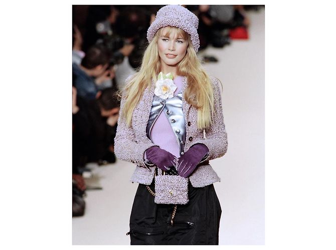 Cambon Chanel Vintage 1994 runway Jacket Purple - view 14