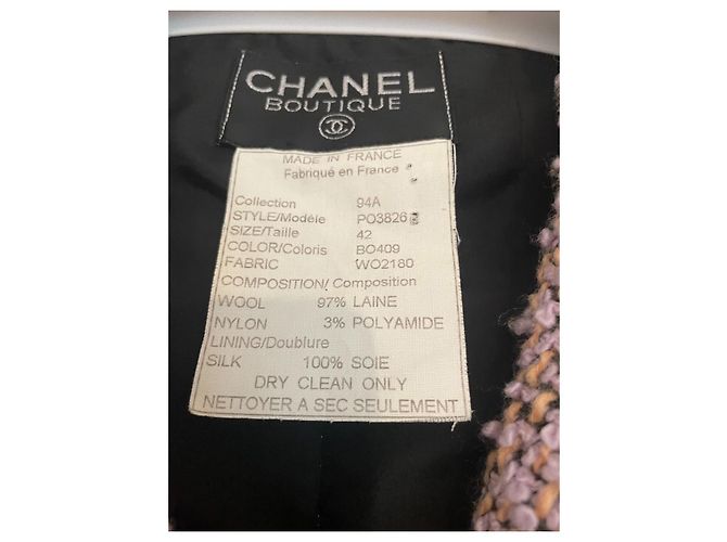Cambon Chanel Vintage 1994 runway Jacket Purple - view 3
