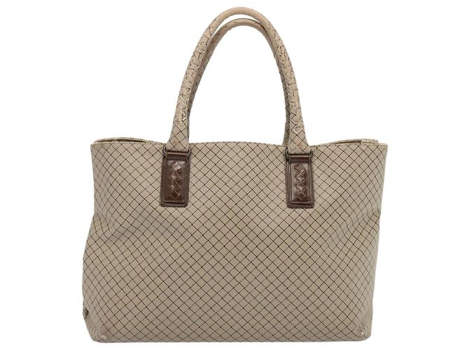 Autre Marque BOTTEGA VENETA Borsa Tote PVC Beige Auth bs13924 - vista 2