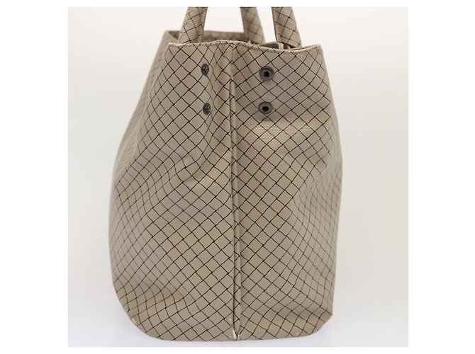 Autre Marque BOTTEGA VENETA Borsa Tote PVC Beige Auth bs13924 - vista 4
