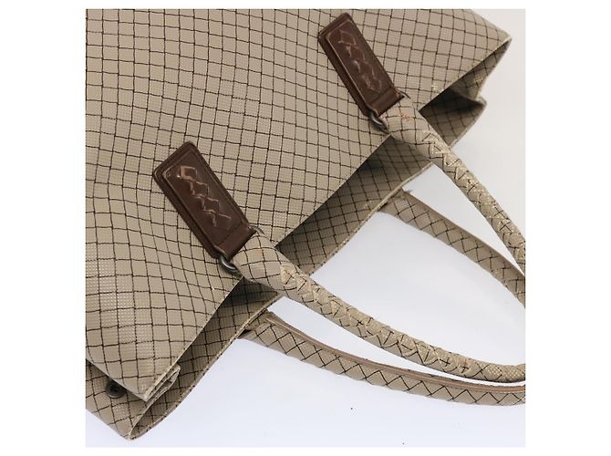 Autre Marque BOTTEGA VENETA Borsa Tote PVC Beige Auth bs13924 - vista 6