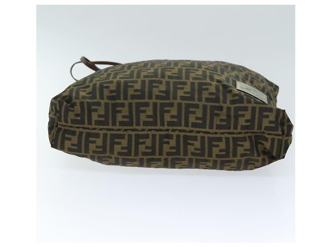 FENDI Zucca Canvas Tragetasche Braun Schwarz Auth ep4139 - Ansicht 5