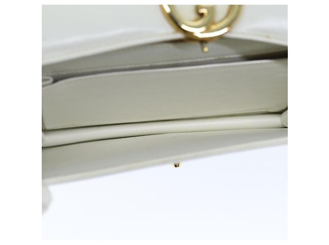 GUCCI Borsa A Mano Pelle Bianca Auth yk12076 Bianco - vista 18