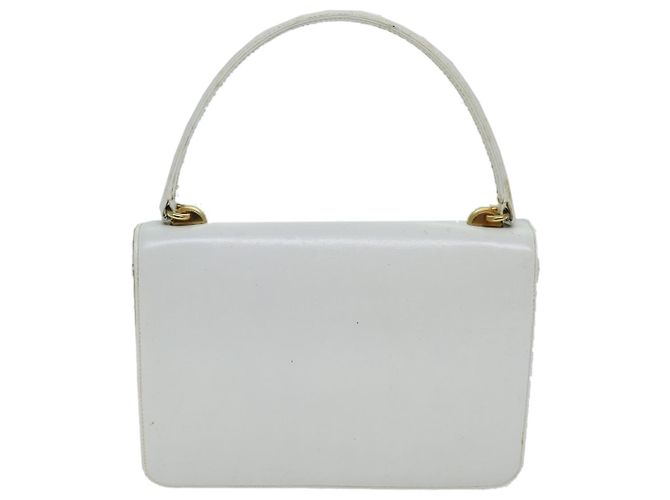 GUCCI Borsa A Mano Pelle Bianca Auth yk12076 Bianco - vista 2