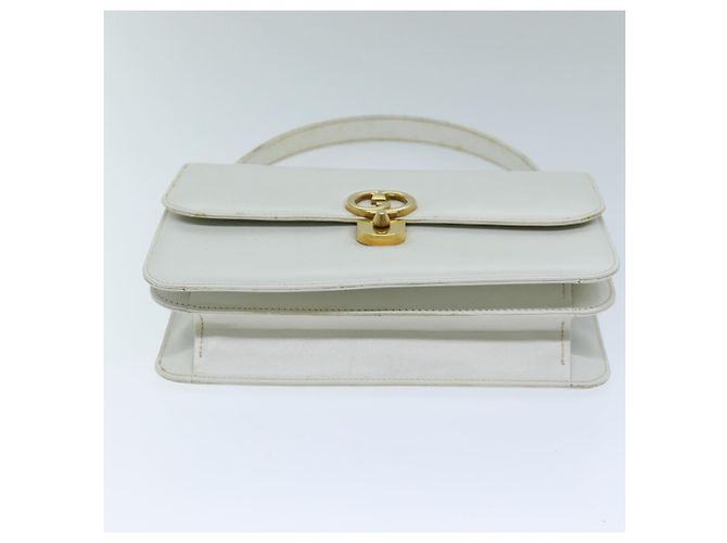 GUCCI Borsa A Mano Pelle Bianca Auth yk12076 Bianco - vista 5