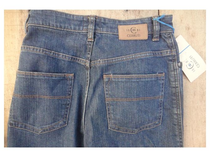 Vaqueros de Talle Alto Azules Cerruti 1881 Algodón Elastano - vista 3