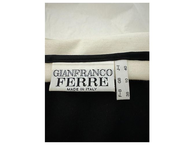 Gianfranco Ferré Seidenpullover gestreift blau weiß - Ansicht 4