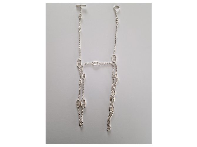 Hermès Collar largo FARANDOLE 120 cm Plata - vista 2