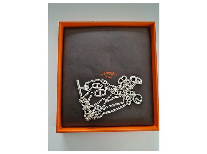 Hermès Collar largo FARANDOLE 120 cm Plata - vista 3